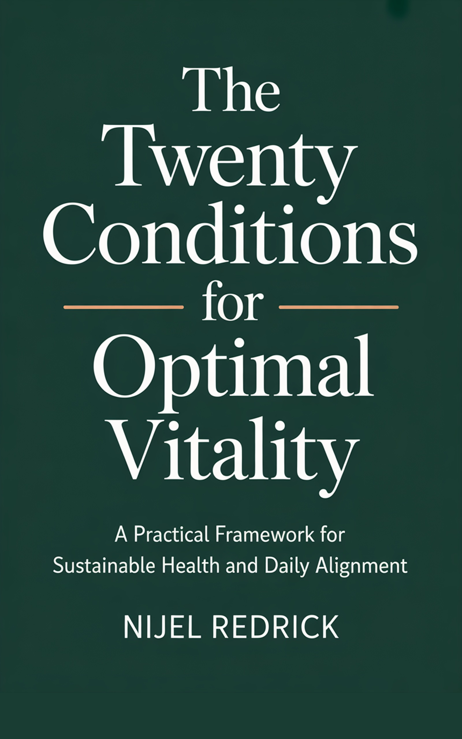 The 20 Conditions for Optimal Vitality book cover